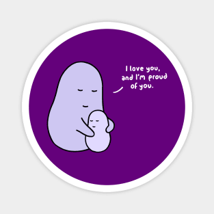 Hug - I Love You (Grape) Magnet